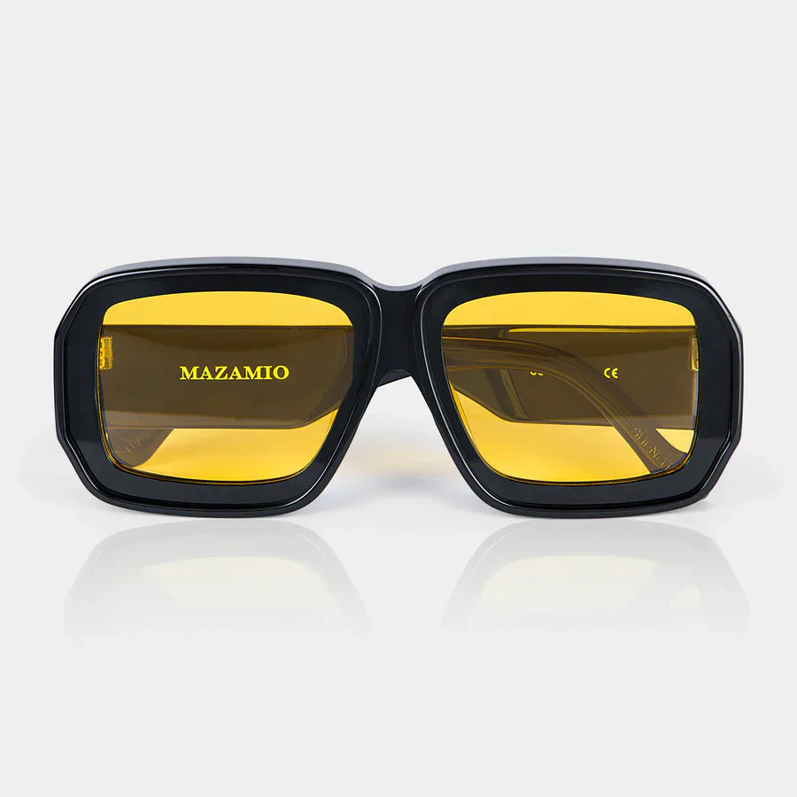 Mazamio Sunglasses - Black with Light Yellow Tint