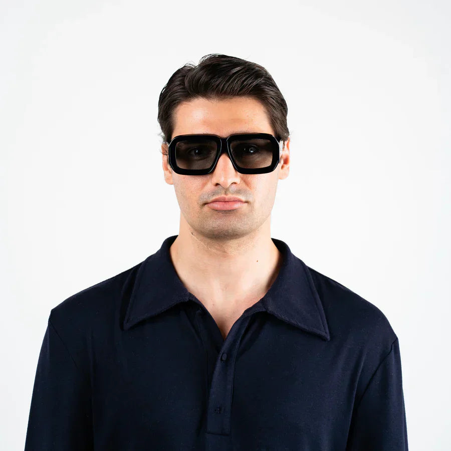 Mazamio Sunglasses - Black with Light Grey Tint