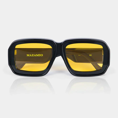 Mazamio Sunglasses - Black with Light Yellow Tint