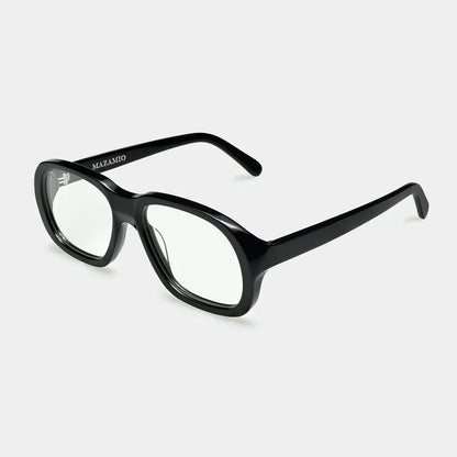 Mazamio Delon Sunglasses - Black with Clear Tint