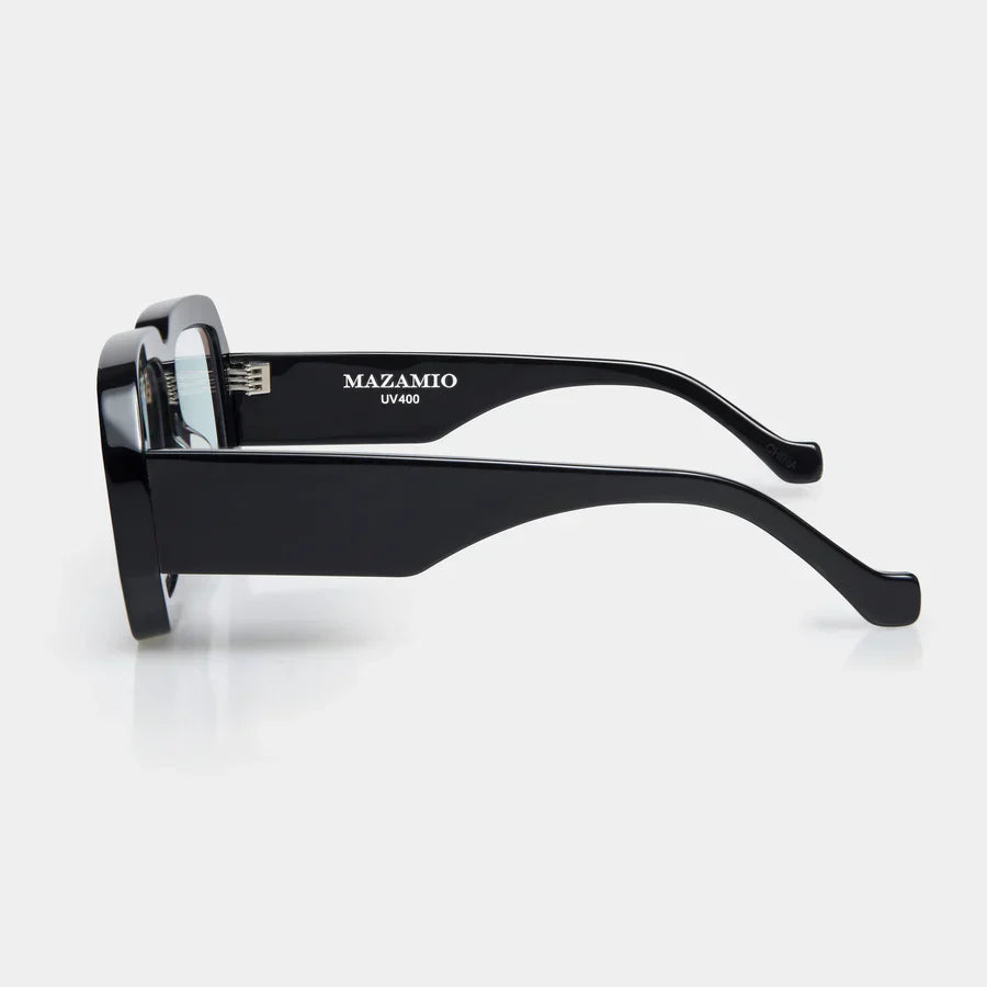 Mazamio Sunglasses - Black with Clear Tint