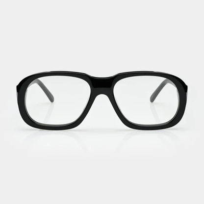 Mazamio Delon Sunglasses - Black with Clear Tint