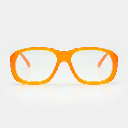 Mazamio Delon Sunglasses - Light Orange with Clear Tint