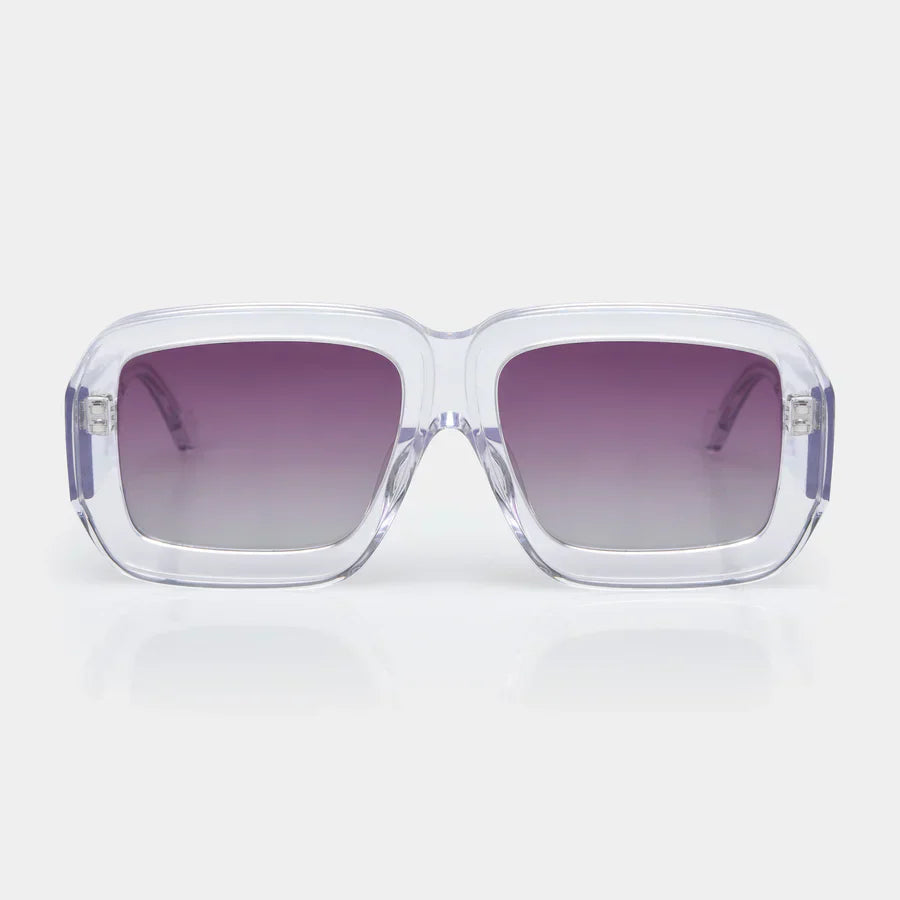 Mazamio Sunglasses - Transparent with Purple Gradient Tint