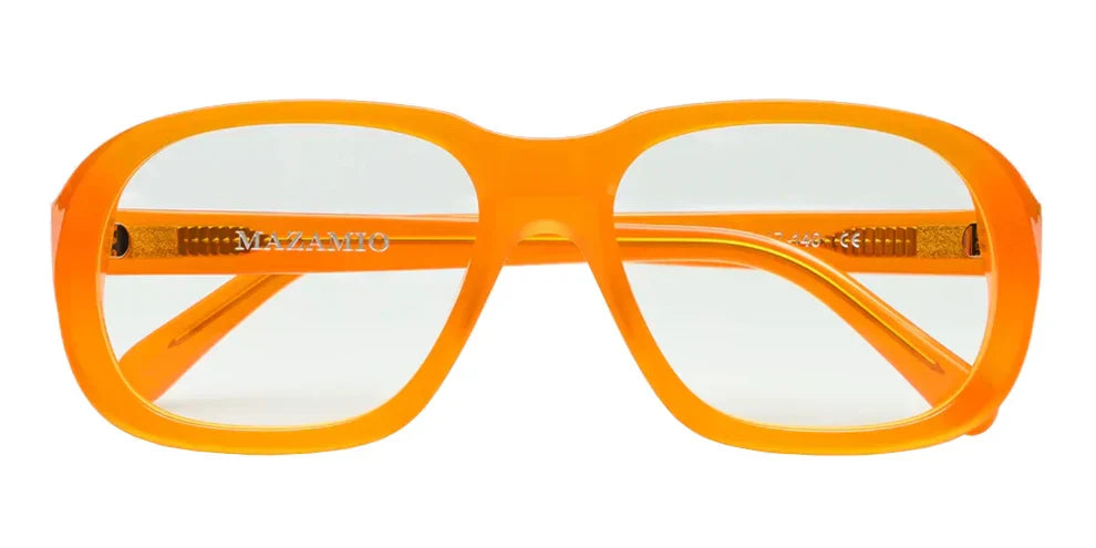Mazamio Delon Sunglasses - Light Orange with Clear Tint