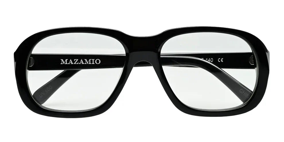 Mazamio Delon Sunglasses - Black with Clear Tint