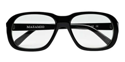 Mazamio Delon Sunglasses - Black with Clear Tint