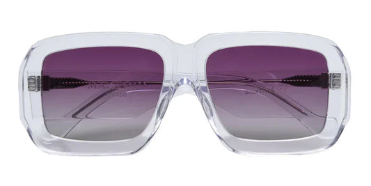Mazamio Sunglasses - Transparent with Purple Gradient Tint